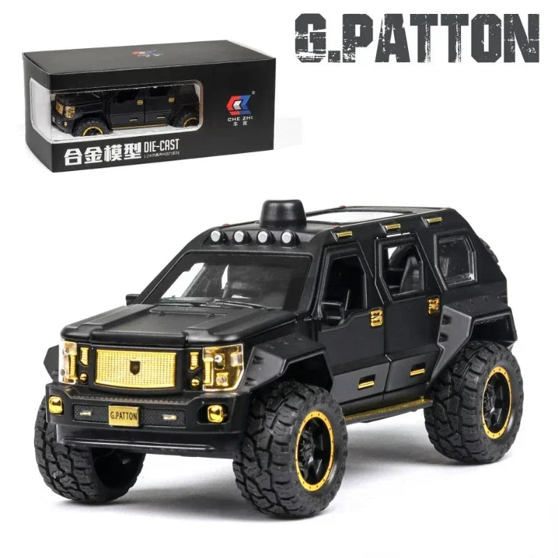 G. PATTON Off-road Military Vehicle Diecast Collectible Model