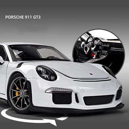 WELLY 1:24 Porsche 911 GT3 RS Blue Diecast Model Car