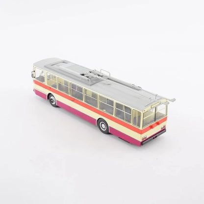 SKODA-14TR Dual-axle Trolleybus Vintage-style Bus 103663 Collectible Static Model
