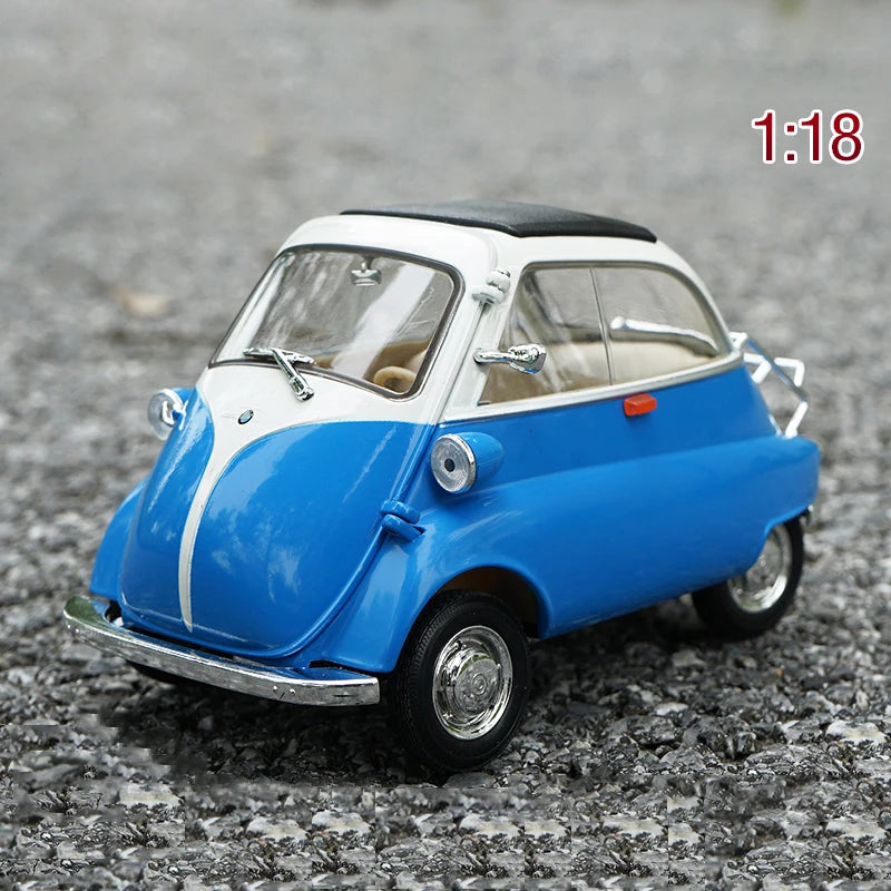 WELLY 1:18 BMW Isetta Alloy Car Diecasts & Toy Vehicles Car Model Miniature Scale Model Car For Children