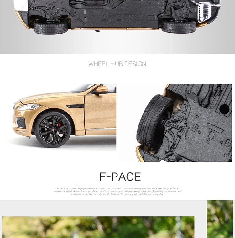WELLY 1:24 Jaguar F-PACE SUV Alloy Car Model Diecasts & Toy Vehicles Collect Car Toy Boy Birthday gifts