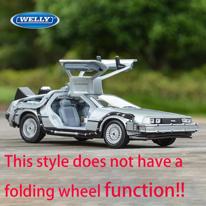 WELLY 1:24 Diecast Alloy Car Model – Back to the Future Edition
