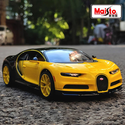 WELLY 1:24 Bugatti Veyron Chiron Supercar Alloy Car Model Diecasts & Toy Vehicles Collect Car Toy Boy Birthday gifts
