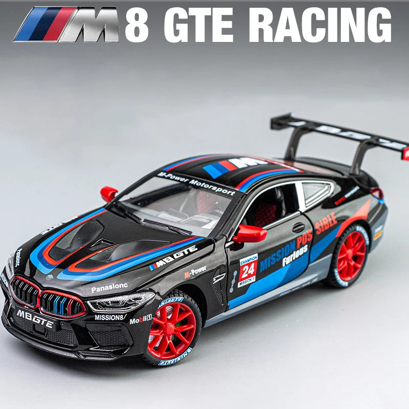 BMW Z4 GT3 M4 BMW M6 Racing Diecast Model Car (1:24 Scale)