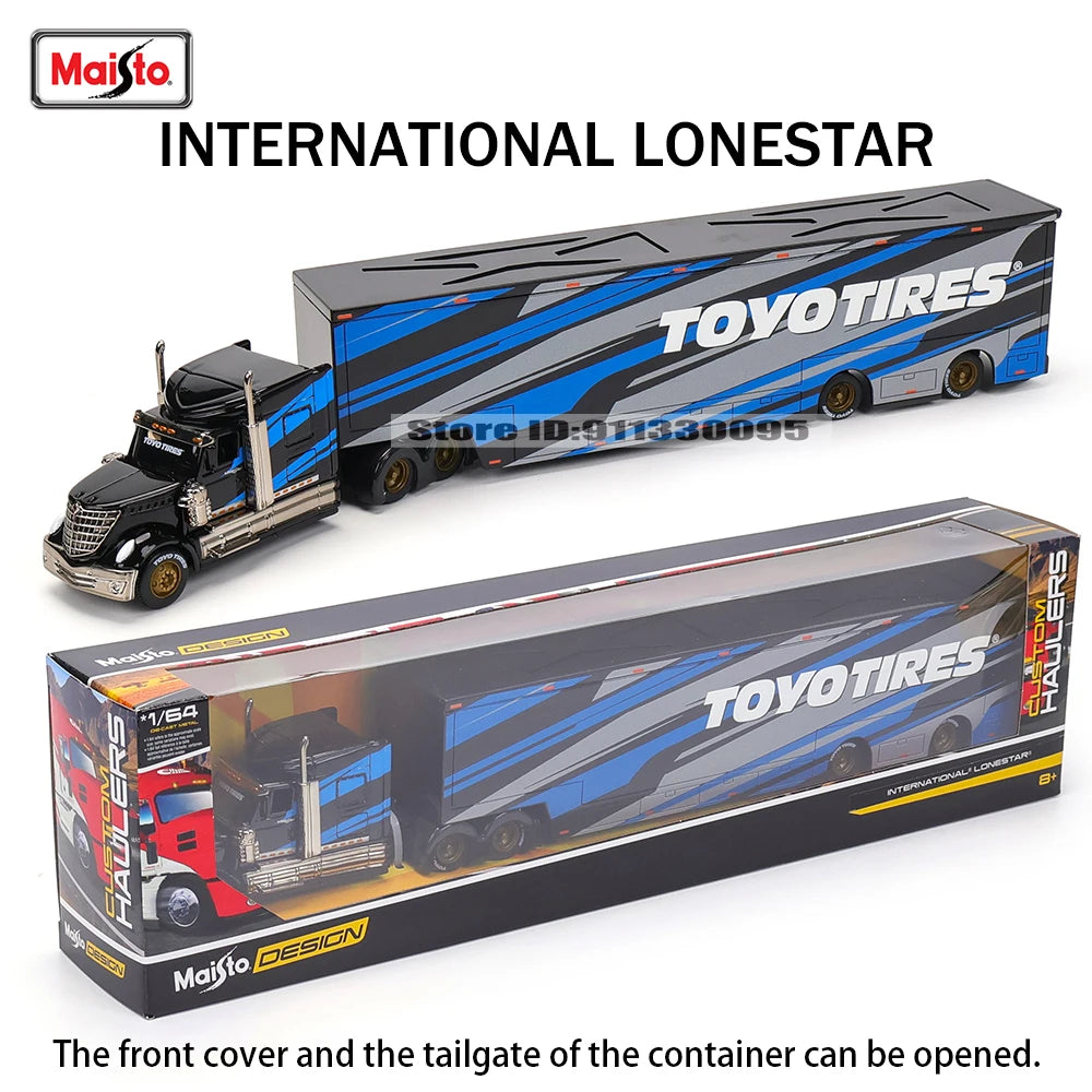 Maisto 1:64 MACK Anthem 2019 FORD LoneStar Transport Casting Manufacturing Trailer Model Simulation Model Alloy Car Collection
