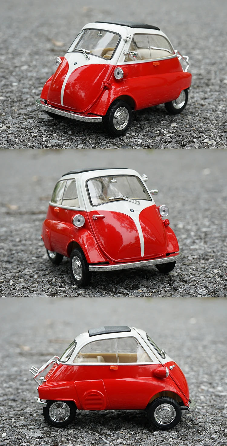 WELLY 1:18 BMW Isetta Alloy Car Diecasts & Toy Vehicles Car Model Miniature Scale Model Car For Children