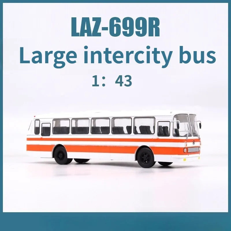 MODEL RTR 1:43 LAZ-699R Retro Intercity Bus Collectible Model