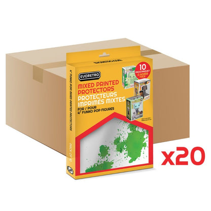 EVORETRO Mixed Printed Protectors for 4 Inches Funko Pop - 0.40mm Thick