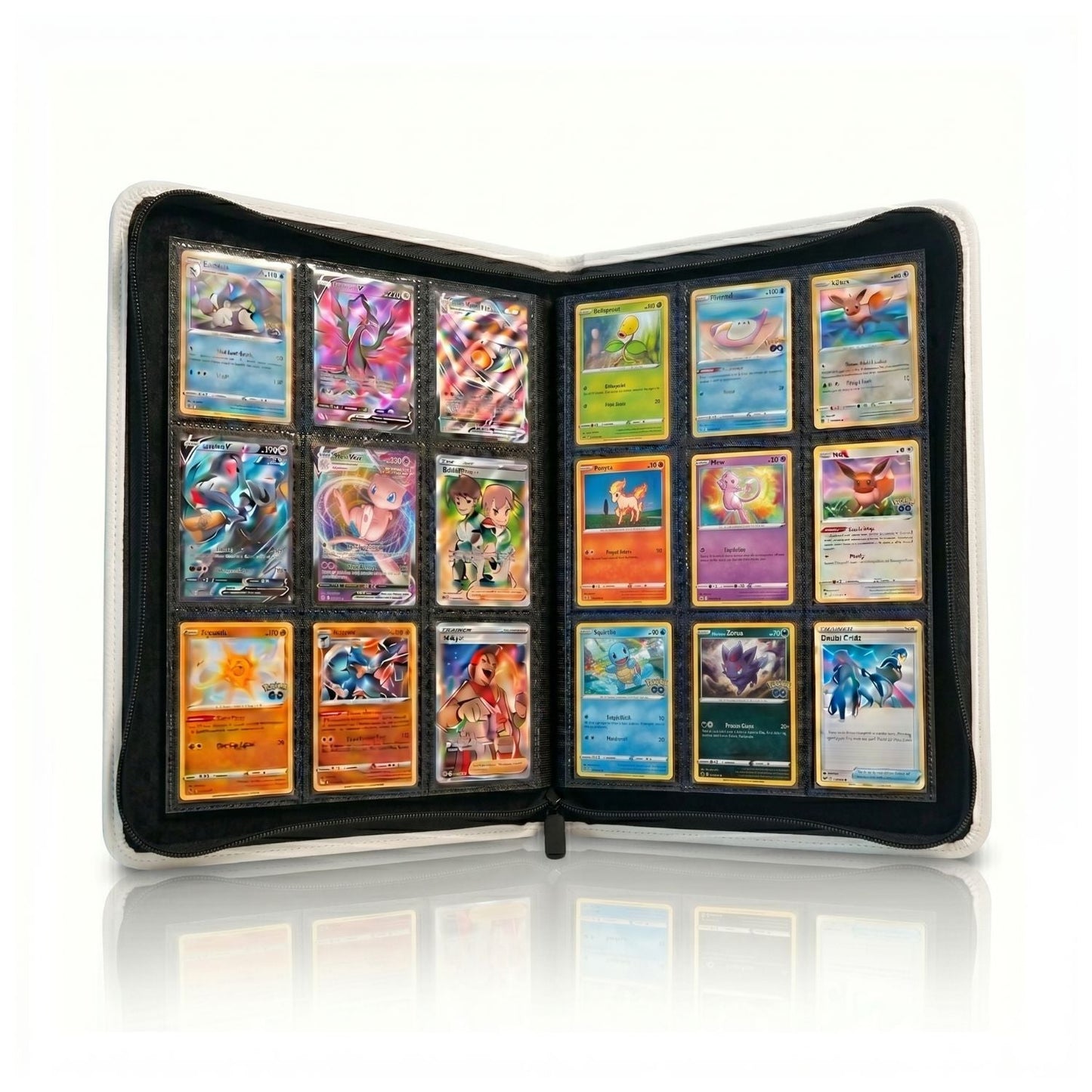 EVORETRO 9-Pocket Zip-Up Trading Card Zipper Binder for 360 cards